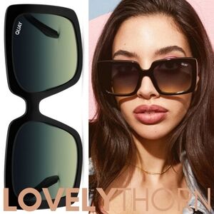 QUAY // ltd ed paris hilton collab oversized premium injection square sunglasses